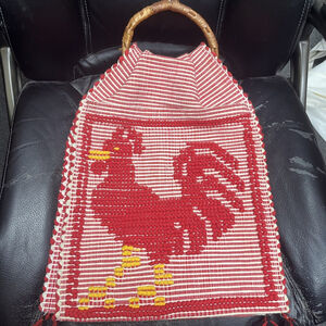 Chicken Rug Cookbook Holder And Wall Decor